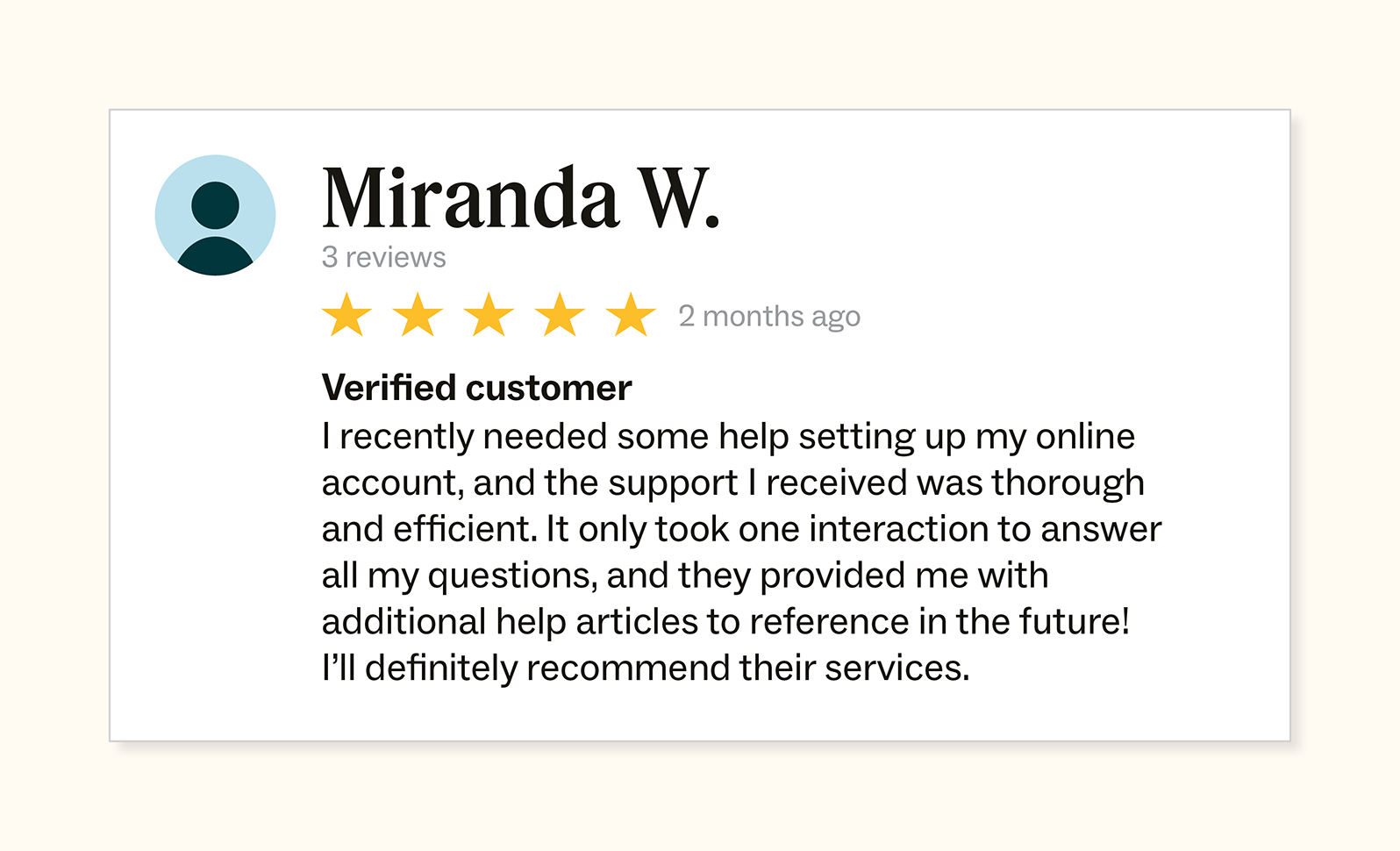 customerreviewofacompanysonlinecustomerservice